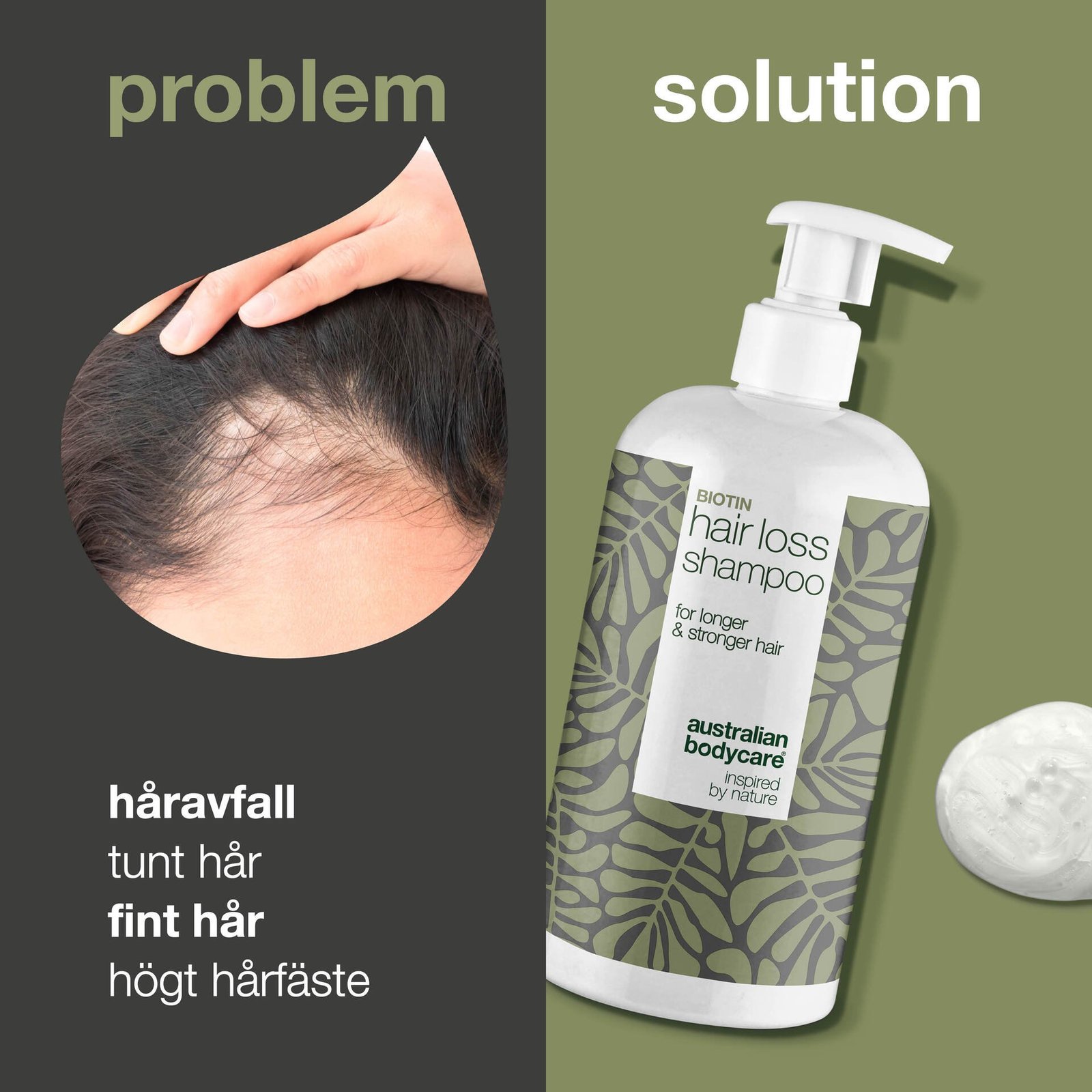 Australian Bodycare Håravfall Schampo med Biotin 500 ml