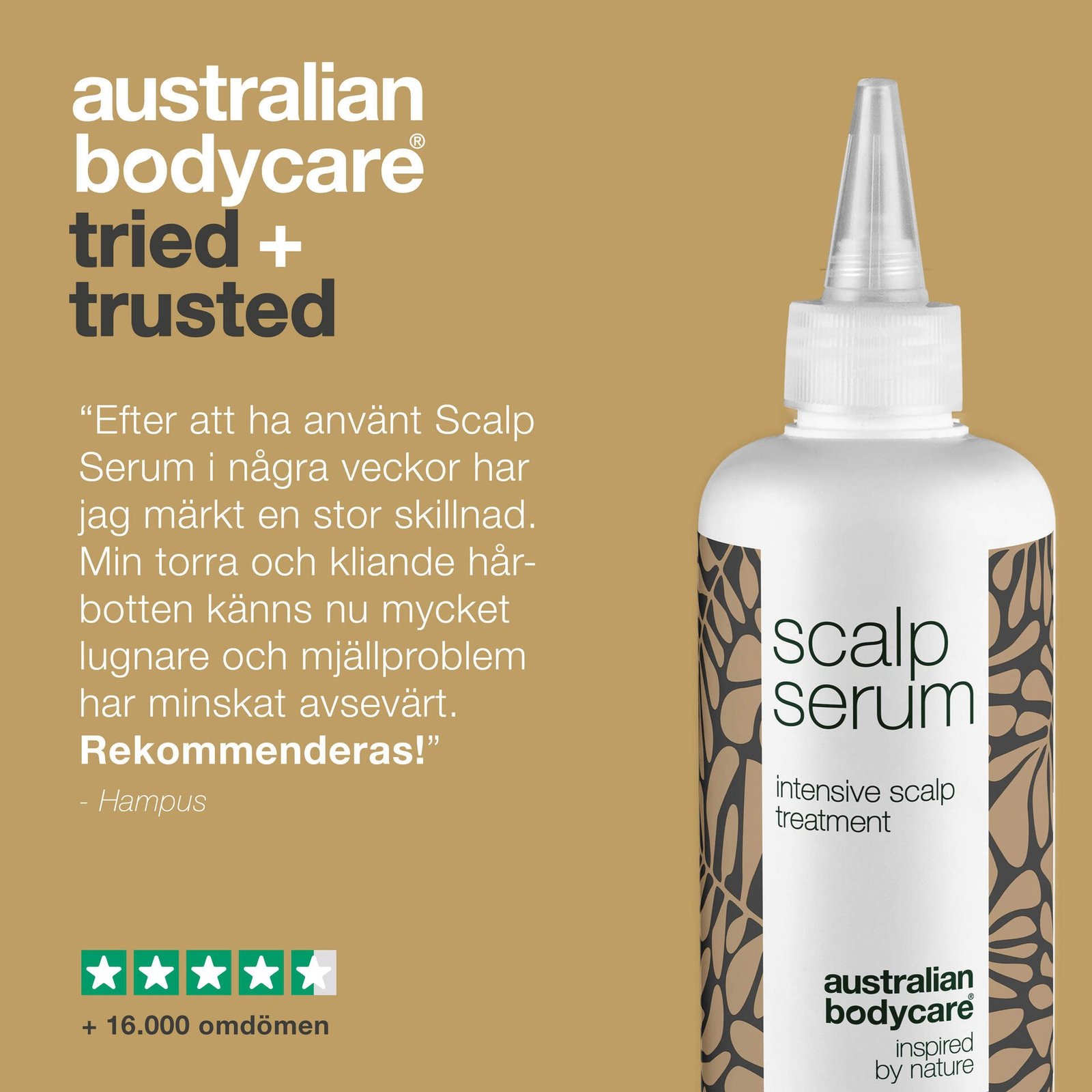 Australian Bodycare Hårbotten Serum vid mjäll, torr och kliande hårbotten 250 ml