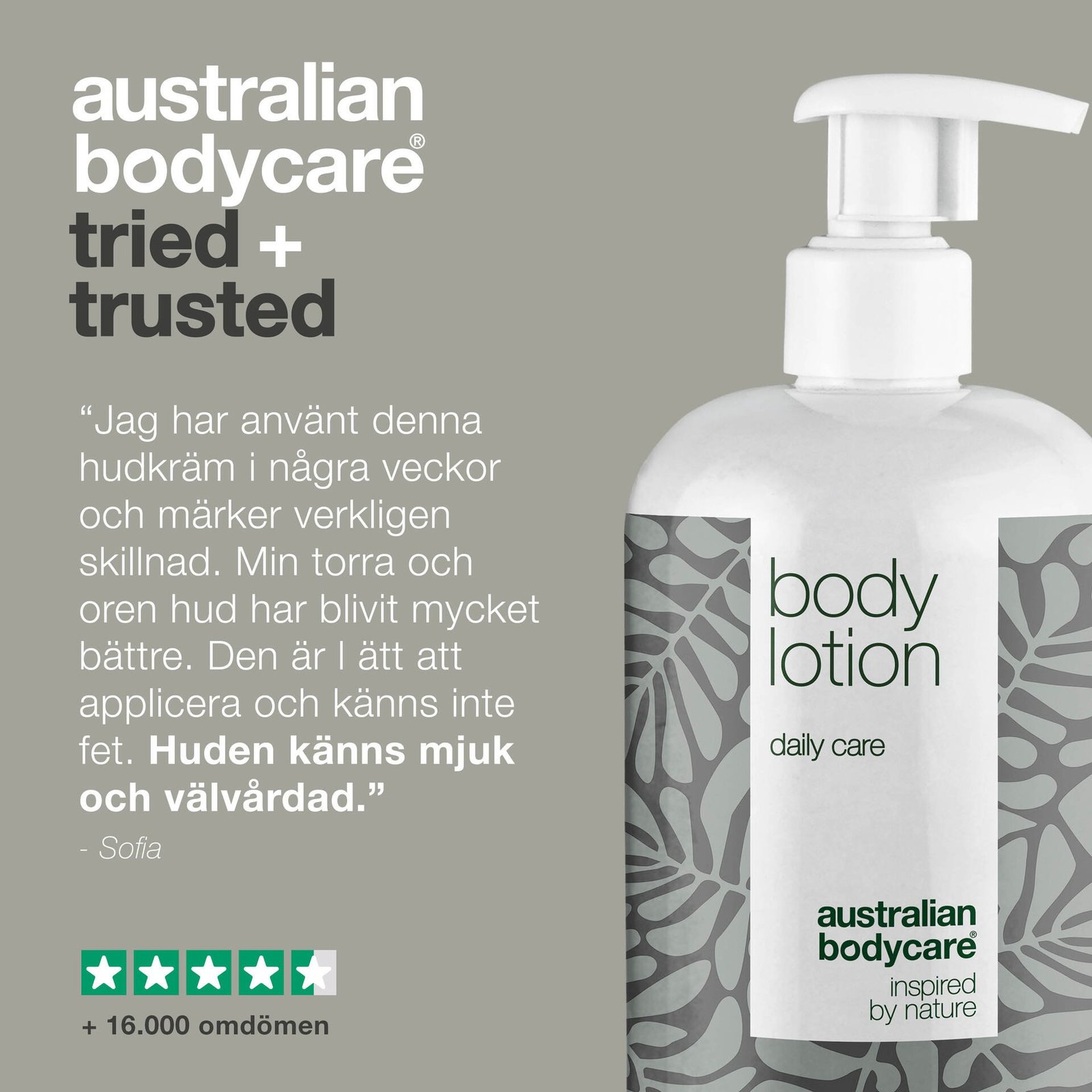Australian Bodycare Body Lotion för torr eller oren hud 500 ml