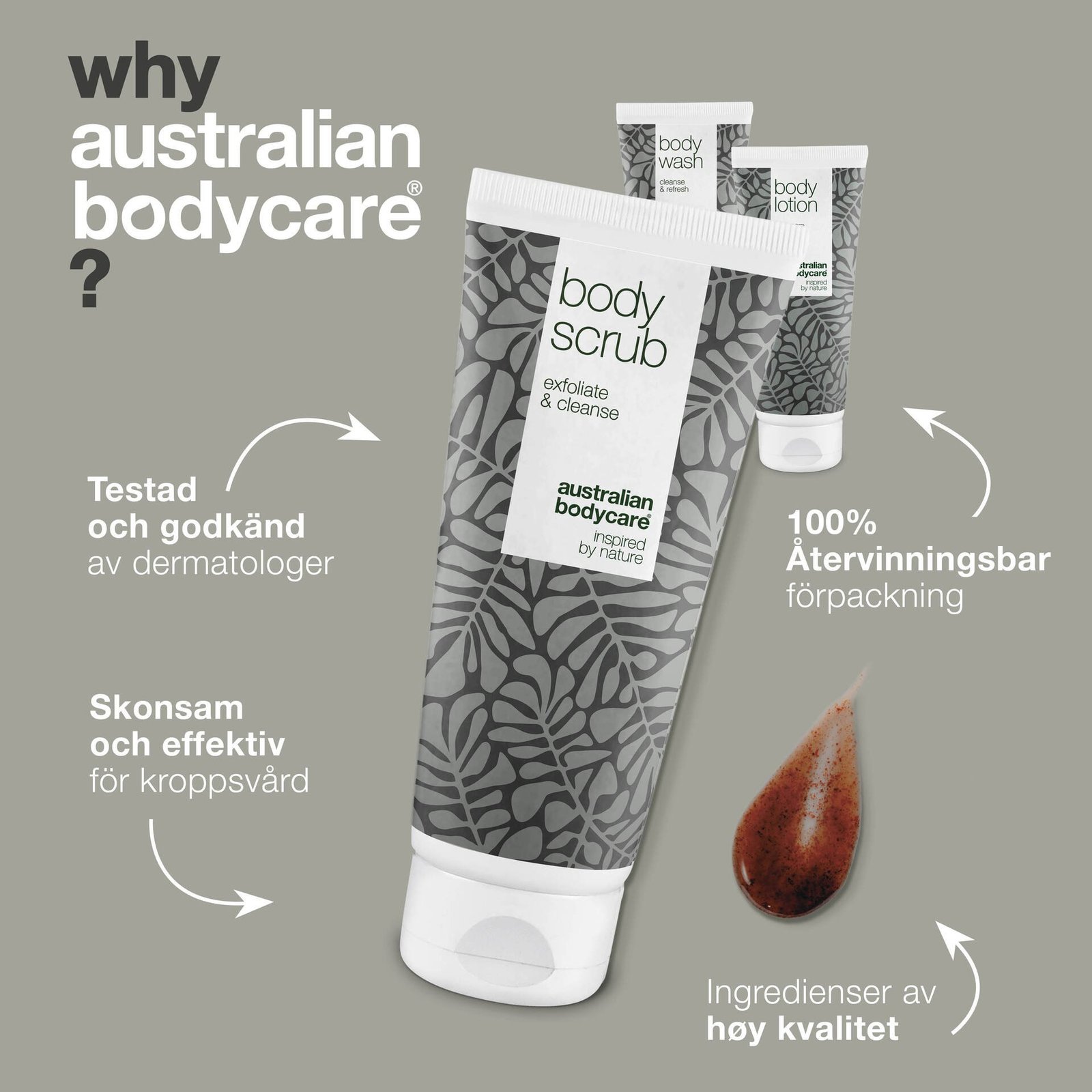 Australian Bodycare 3 produkter mot finnar, oren hud och pormaskar