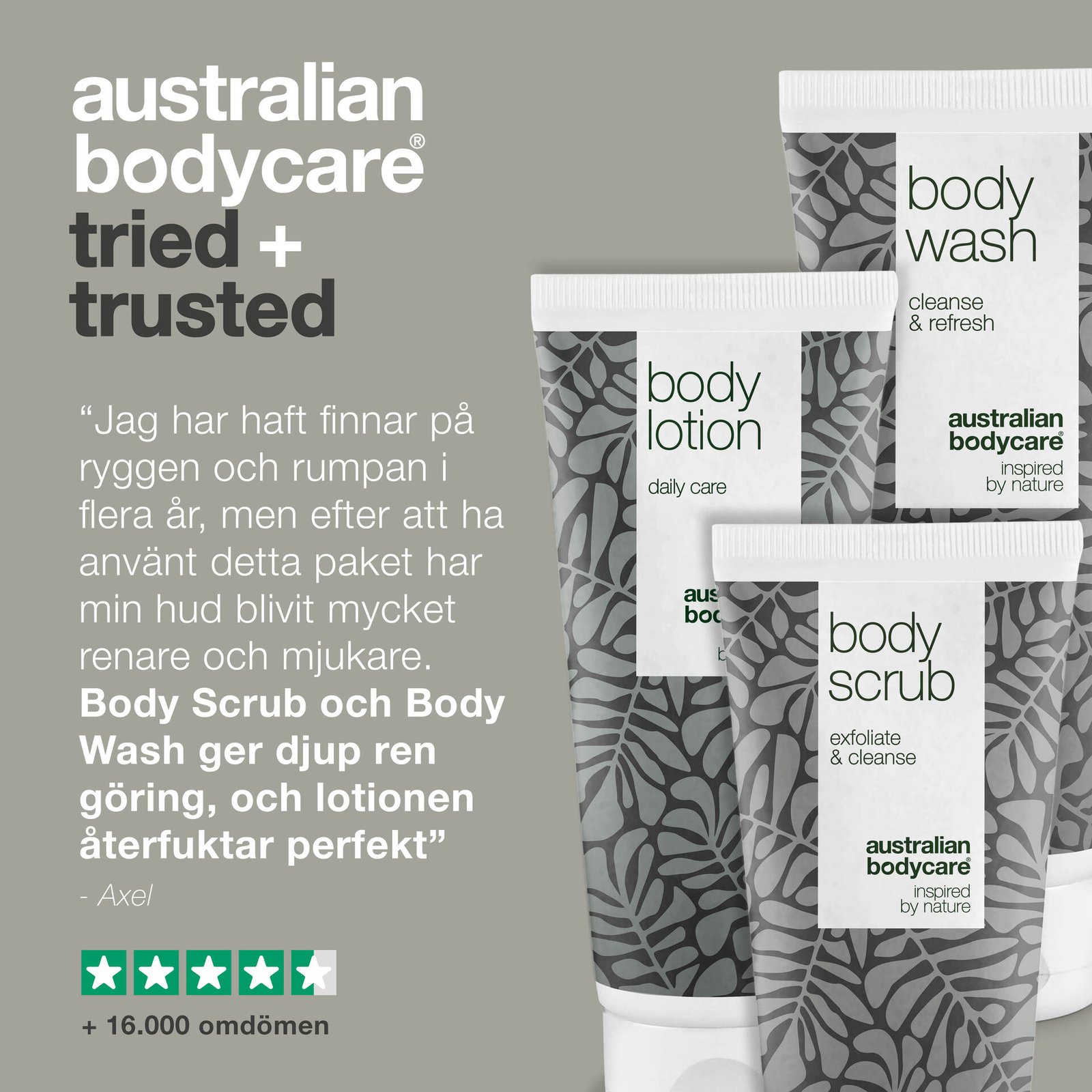Australian Bodycare 3 produkter mot finnar, oren hud och pormaskar