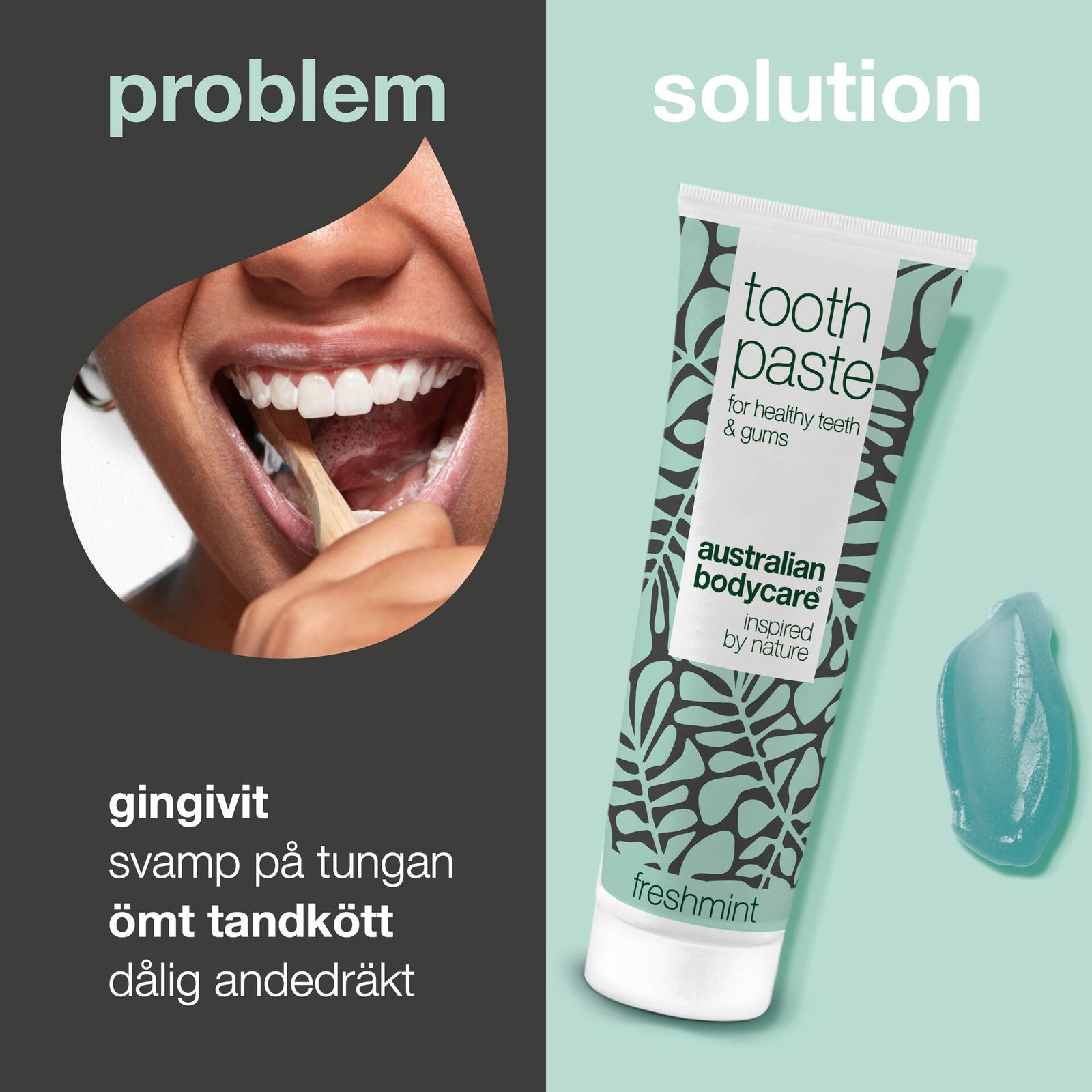 Australian Bodycare Fresh Mint Tandkräm för god munhygien 75 ml