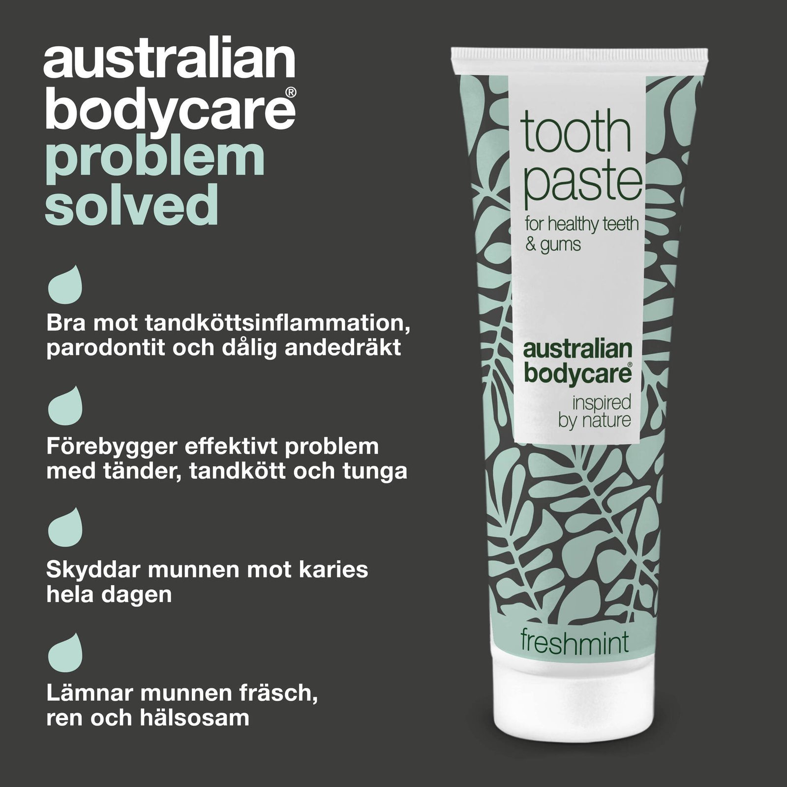 Australian Bodycare Fresh Mint Tandkräm för god munhygien 75 ml