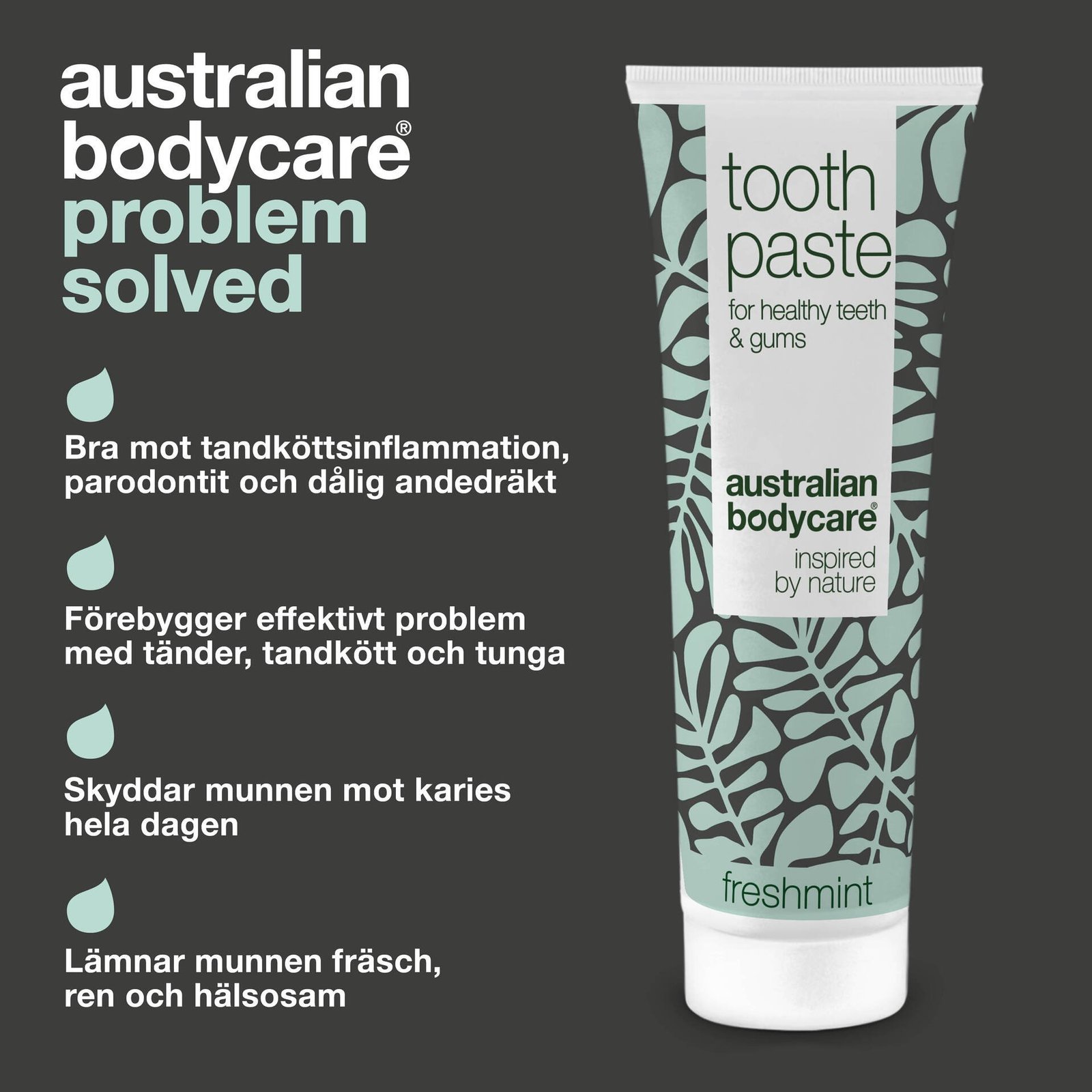 Australian Bodycare Fresh Mint Tandkräm för god munhygien 75 ml