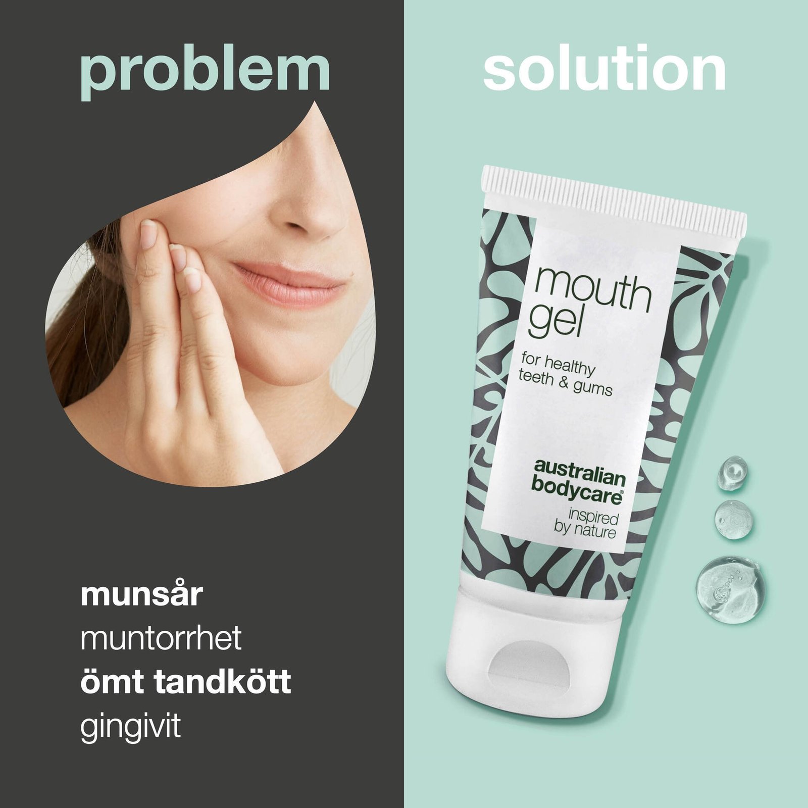 Australian Bodycare Mungel för muntorrhet och ömt tandkött 50 ml
