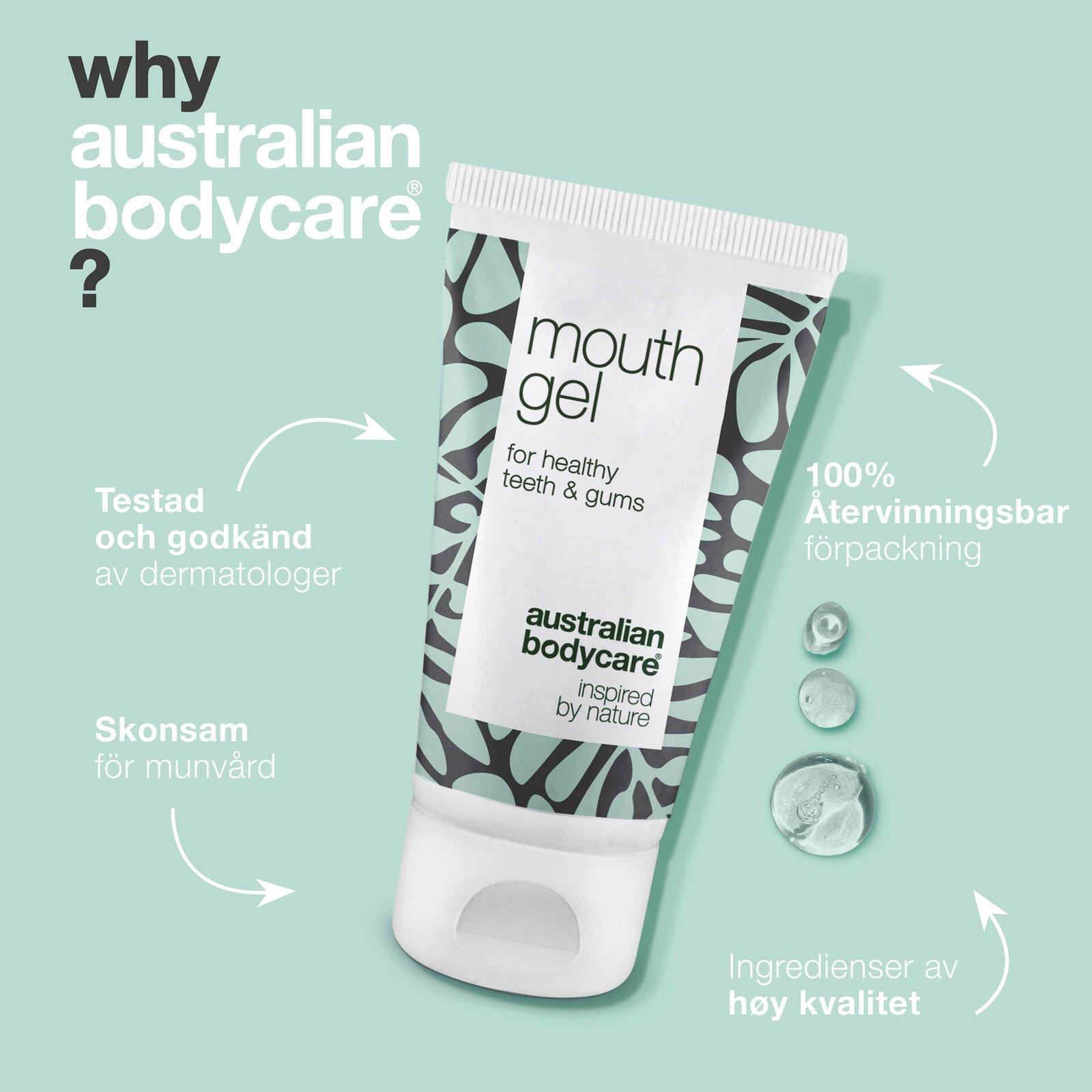 Australian Bodycare Mungel för muntorrhet och ömt tandkött 50 ml
