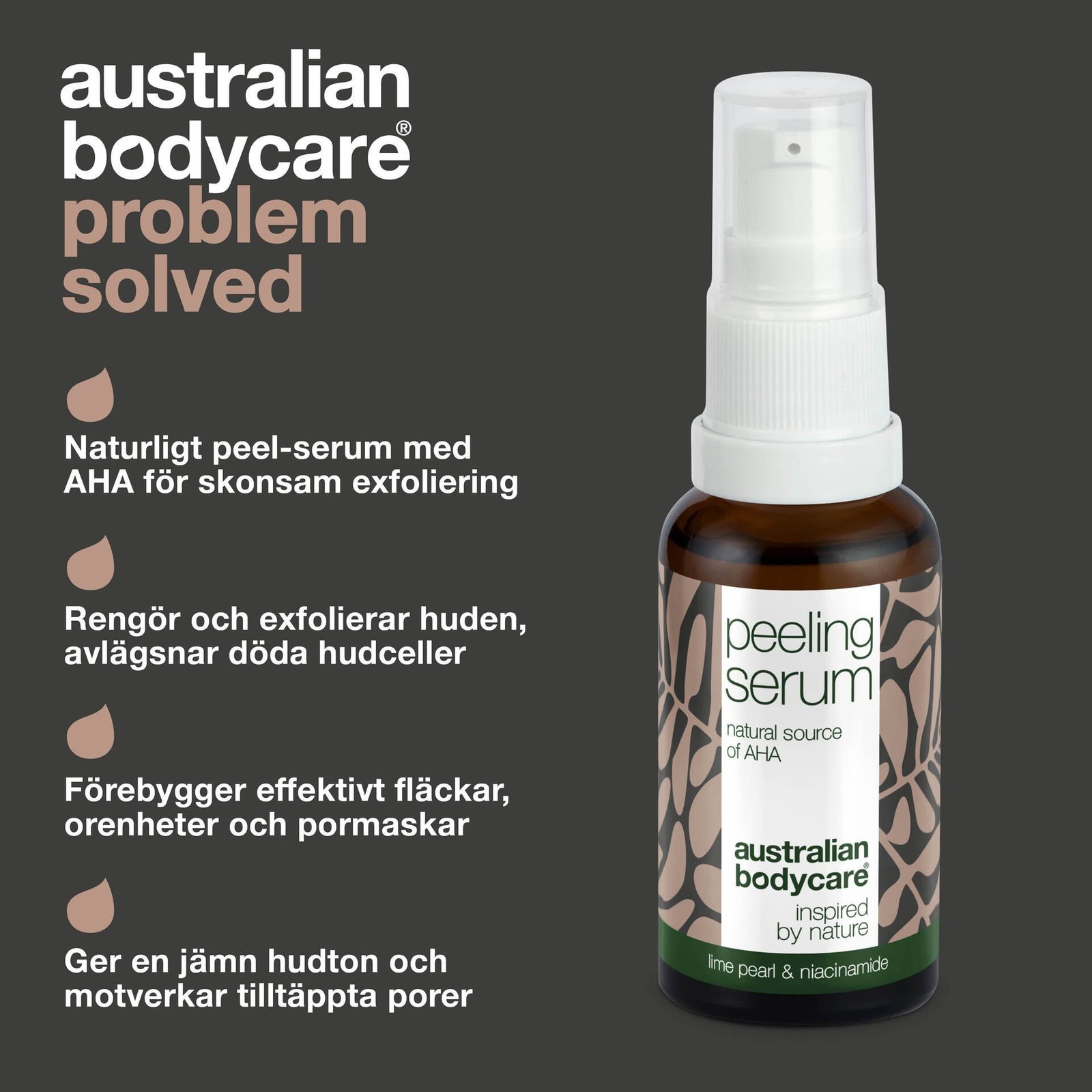 Australian Bodycare Peelingserum med AHA-fruktsyra 30 ml