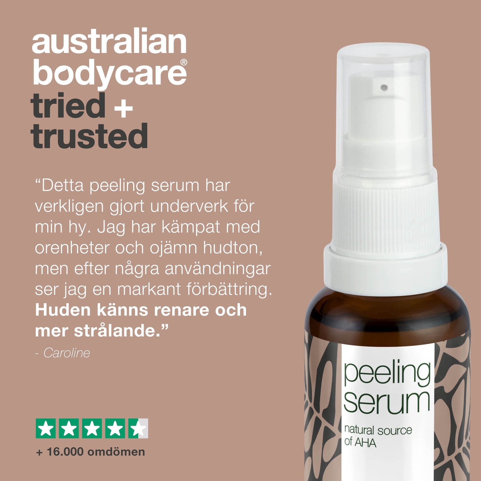Australian Bodycare Peelingserum med AHA-fruktsyra 30 ml