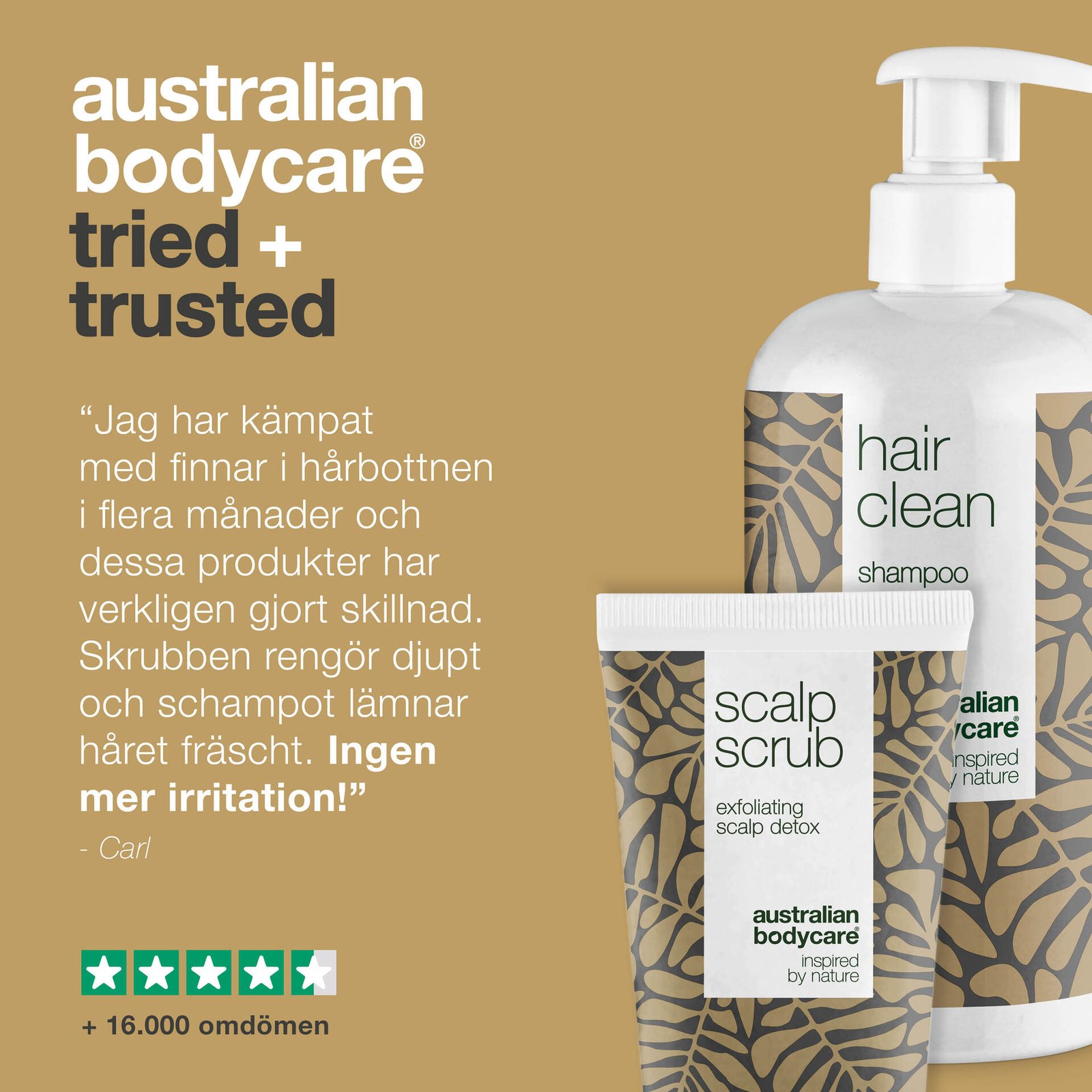 Australian Bodycare Scalp Detox Duo - 2-pack hårprodukter med tea tree oil
