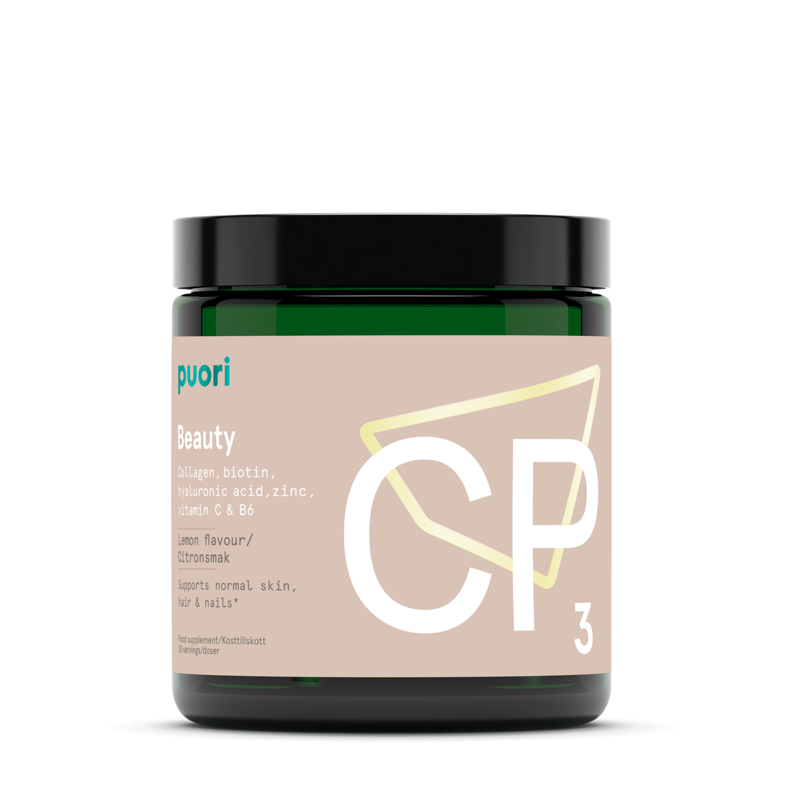Puori CP3 Kollagen Vitaminer & Mineraler Citron 185 g