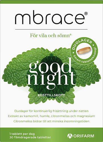 Mbrace Good Night 30 tabletter