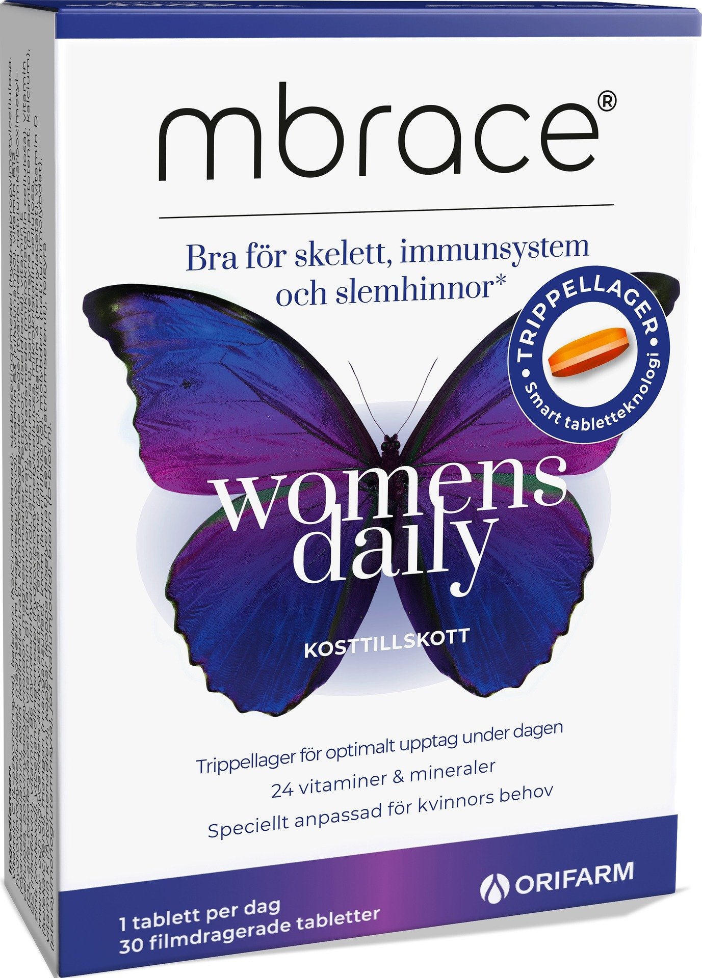 Mbrace Womens Daily 30 tabletter