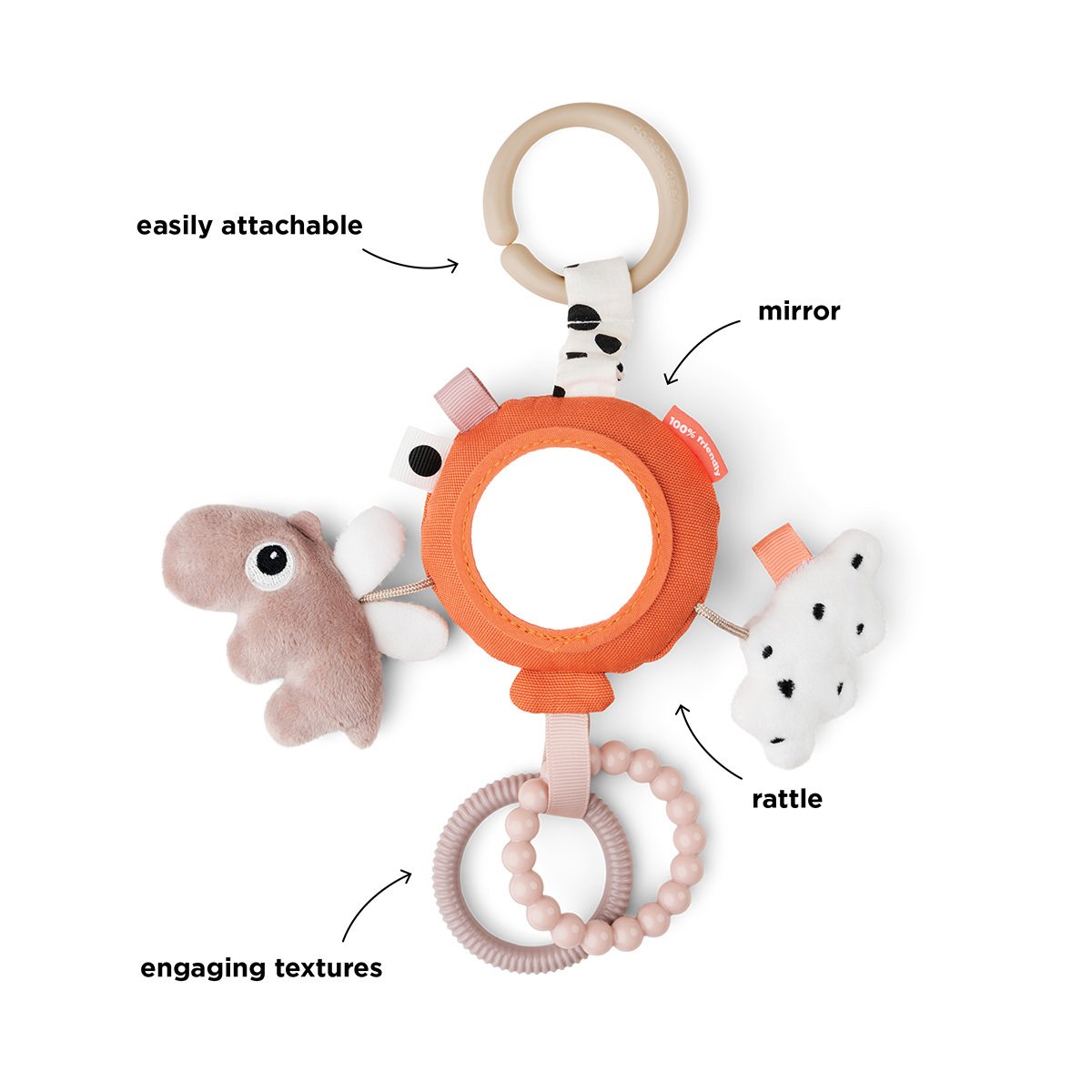 Done by Deer To Go Aktivitestspegel Happy Clouds Papaya 1 st