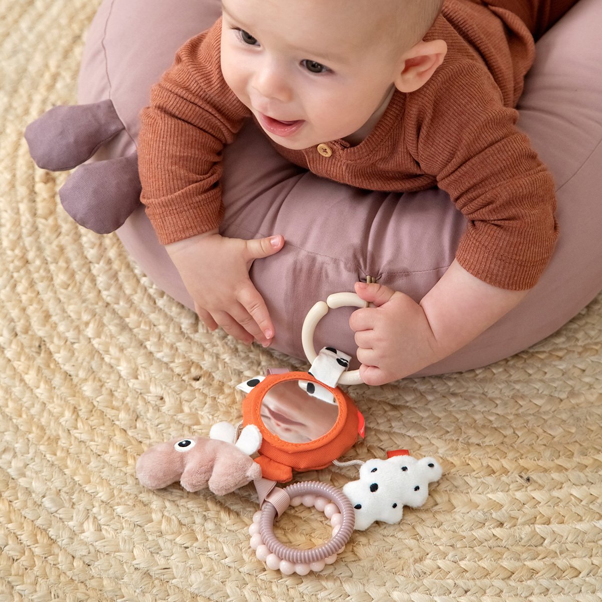 Done by Deer To Go Aktivitestspegel Happy Clouds Papaya 1 st