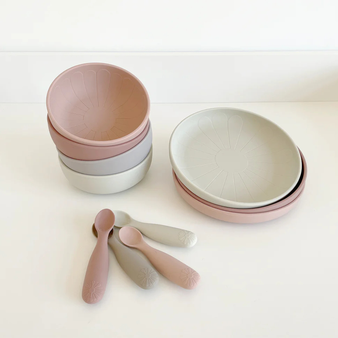 Cam Cam Copenhagen Tallrikar Blomform 2-pack Earth Mix