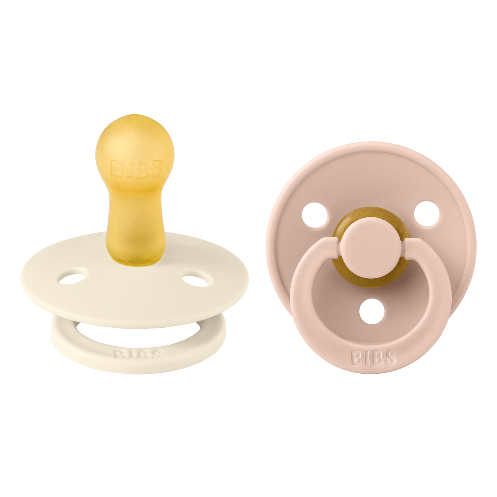 BIBS Colour Latex 6+ månader Size 2 Ivory/Blush 2 st