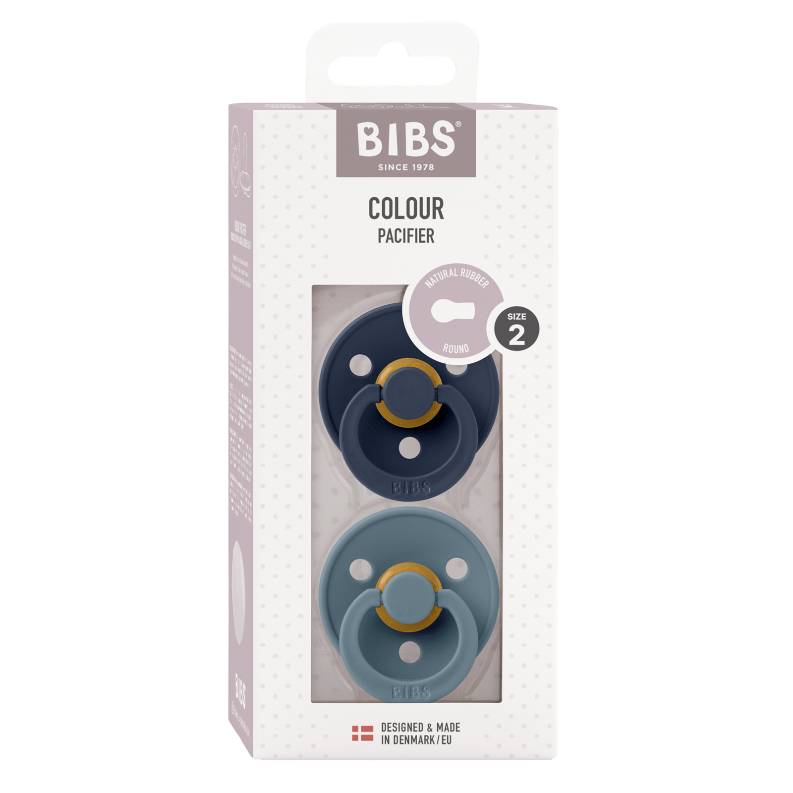 BIBS Colour Latex 6+ månader Size 2 Deep Space/Petrol 2 st