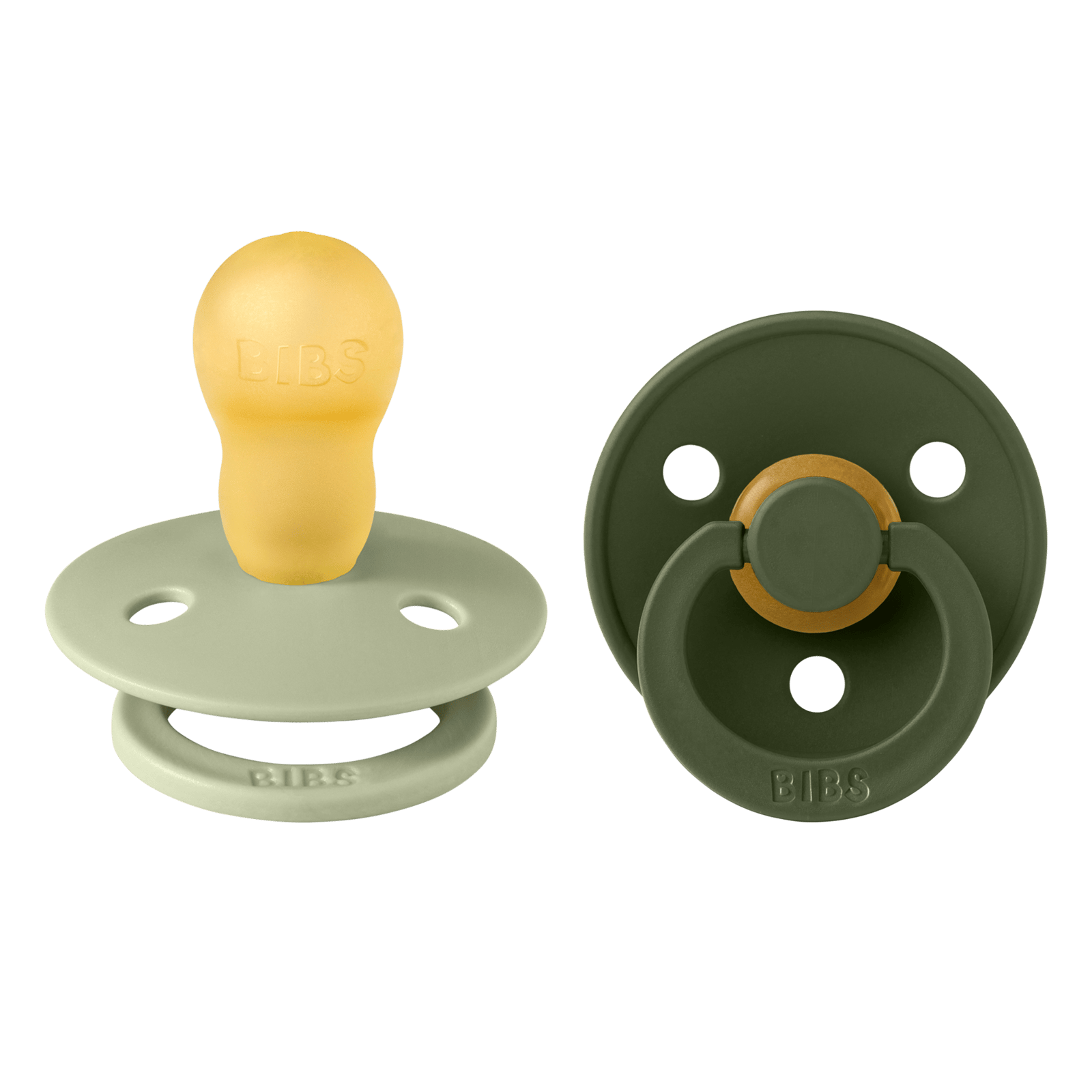 BIBS Colour Latex Size 3 +18 Månader Sage/Hunter Green 2 st