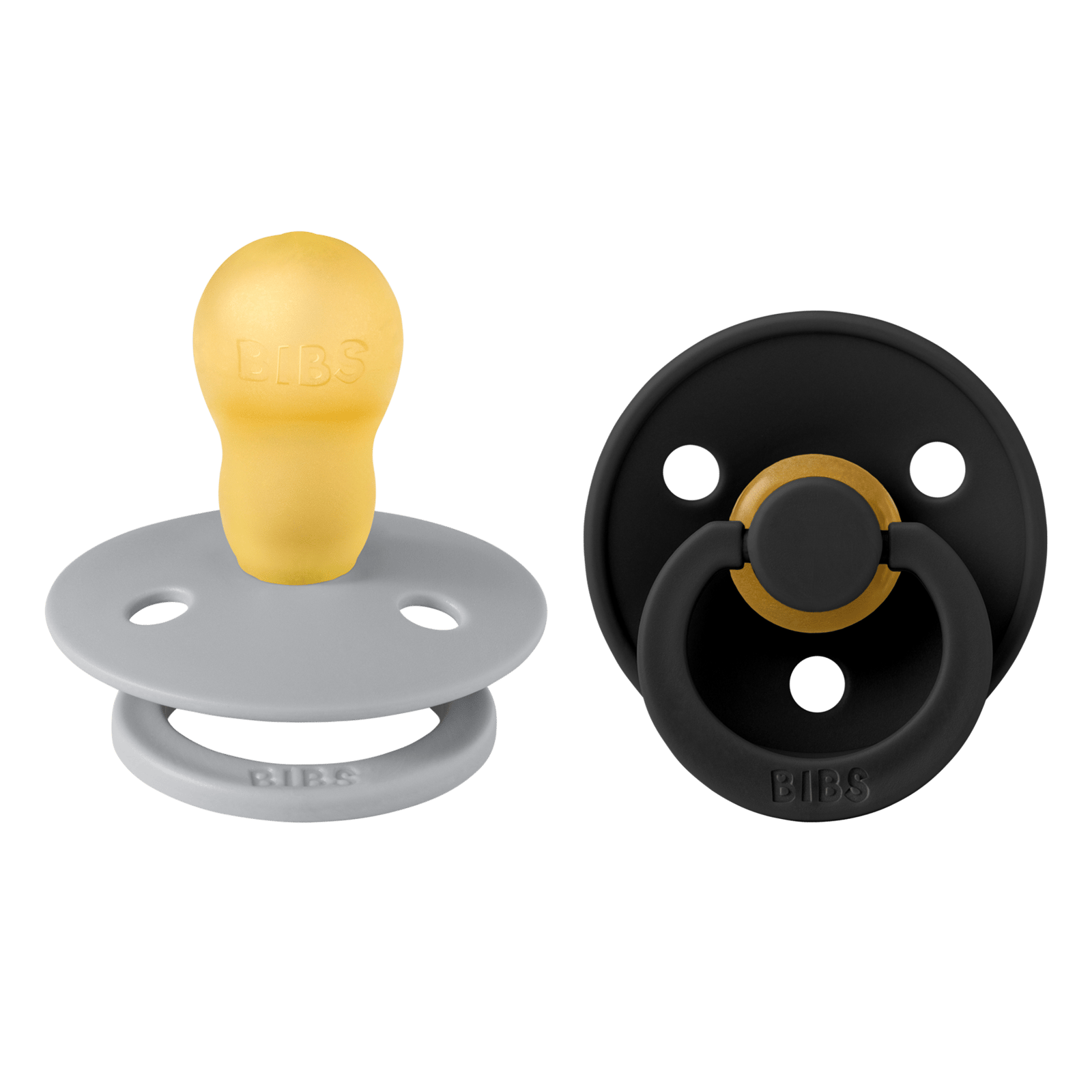 BIBS Colour Latex Size 3 +18 Månader Cloud/Black 2 st