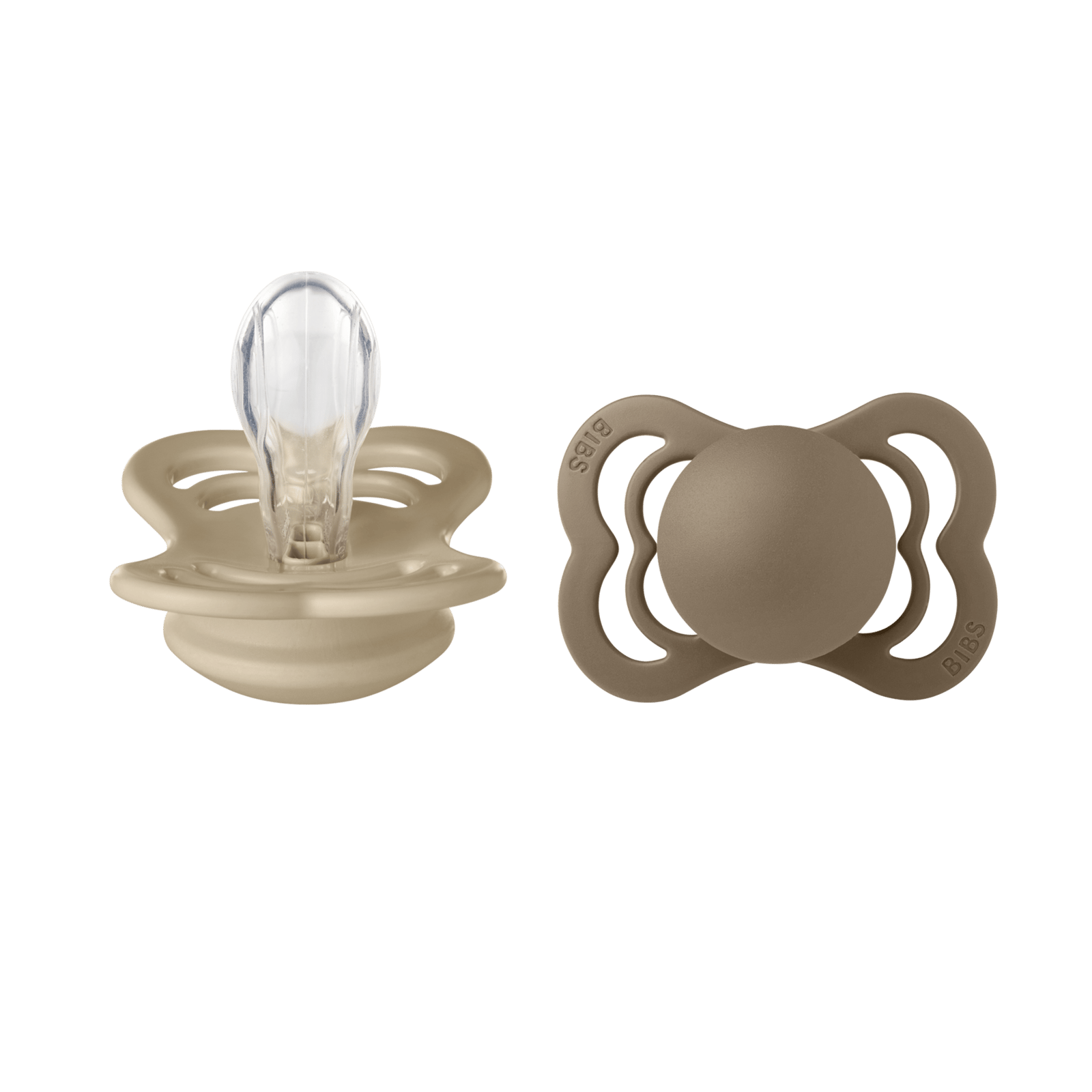 BIBS Supreme Silicone 0+ månader Size 1 Vanilla/Dark Oak 2 st