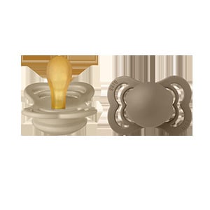 BIBS Supreme Latex 0+ månader Size 1 Vanilla/Dark Oak 2 st