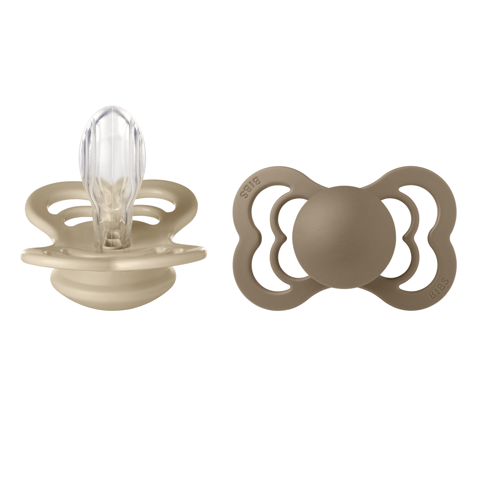 BIBS Supreme Silicone 6+ månader Size 2 Vanilla/Dark Oak 2 st