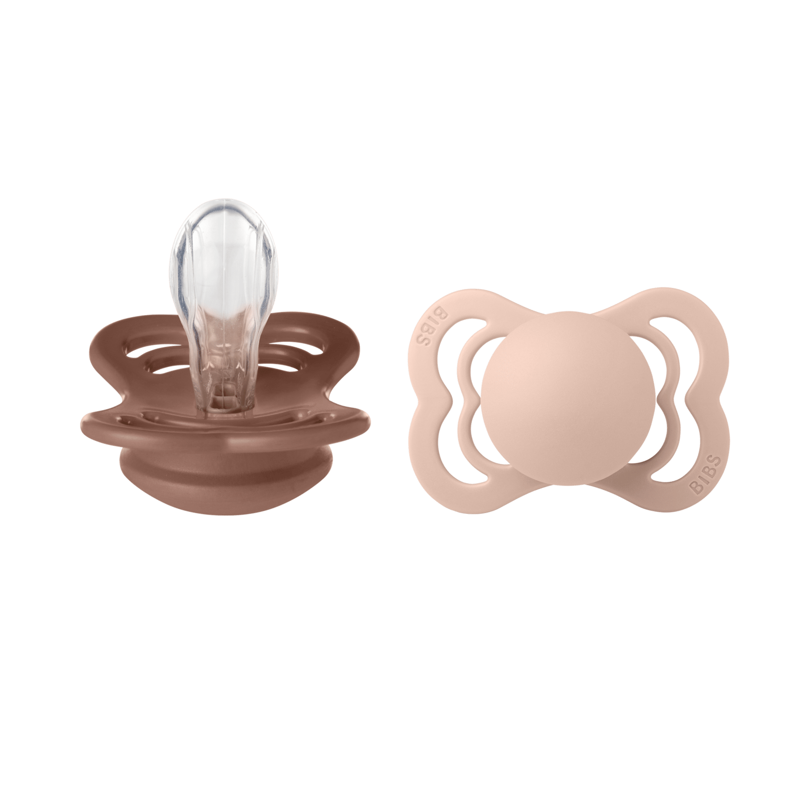 BIBS Supreme Silicone 0+ månader Size 1 Woodchuck/Blush 2 st