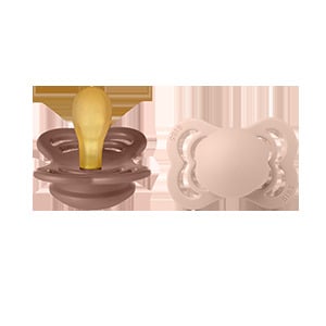 BIBS Supreme Latex 0+ månader Size 1 Woodchuck/Blush 2 st