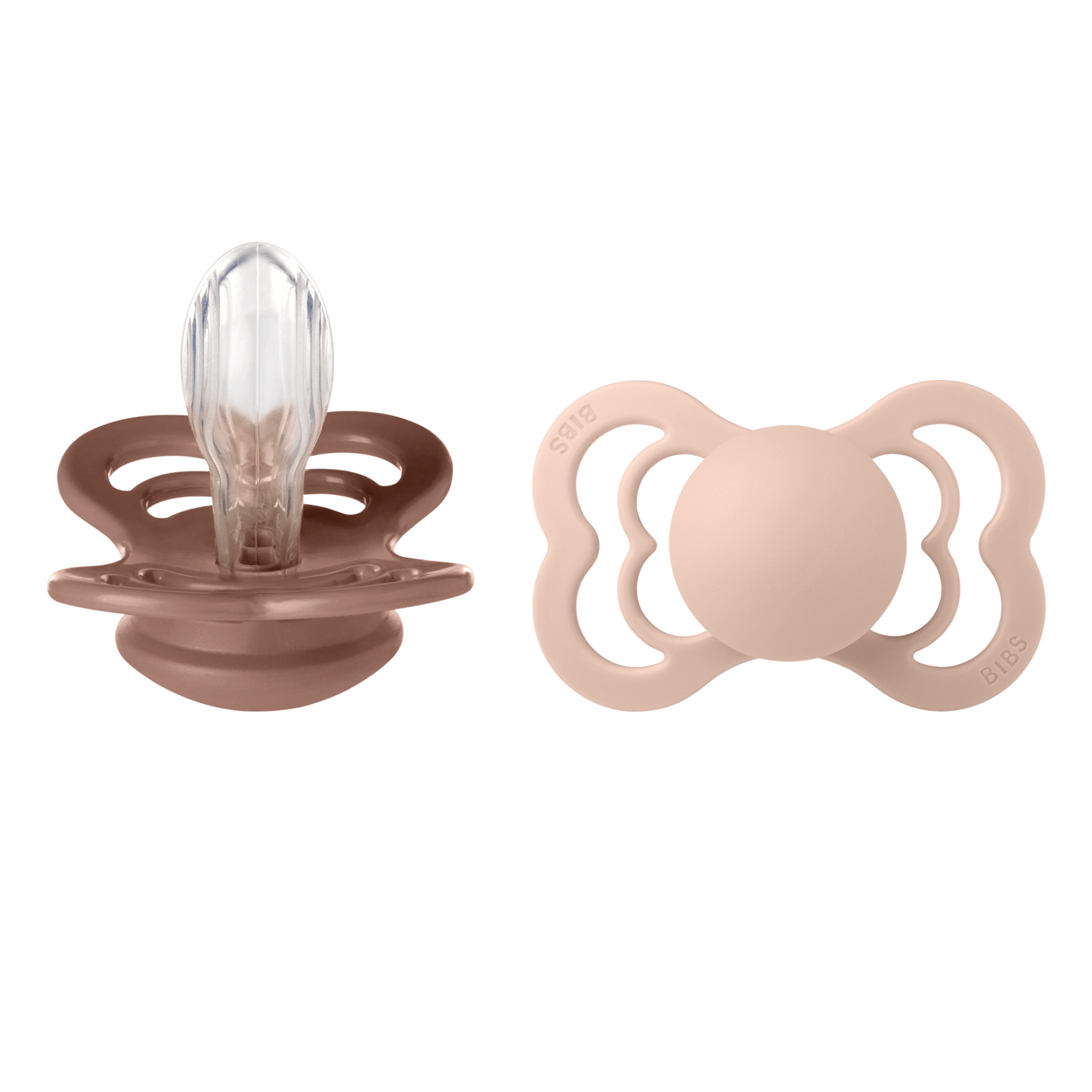 BIBS Supreme Silicone 6+ månader Size 2 Woodchuck/Blush 2 st