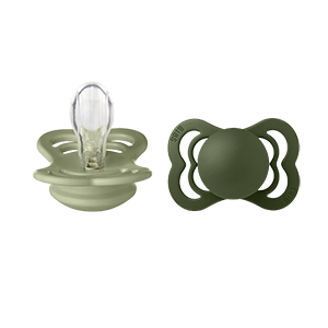 BIBS Supreme Silicone 0+ månader Size 1 Sage/Hunter Green 2 st