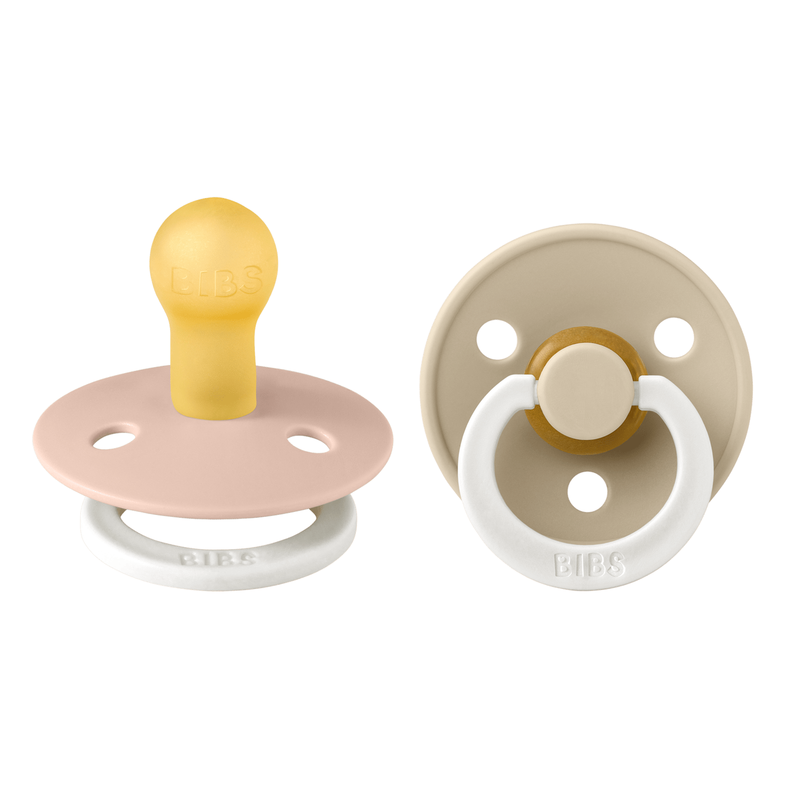 BIBS Colour Latex 0+ månader Size 1 Blush Glow/Vanilla Glow 2 st