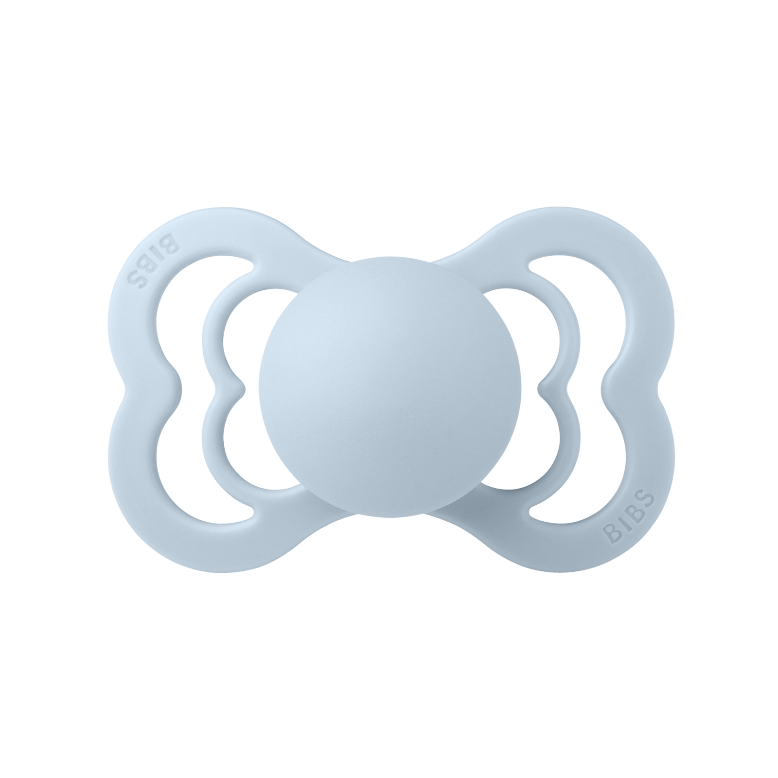 BIBS Pacifier Supreme Silicone 6+ månader Size 2 Baby Blue
