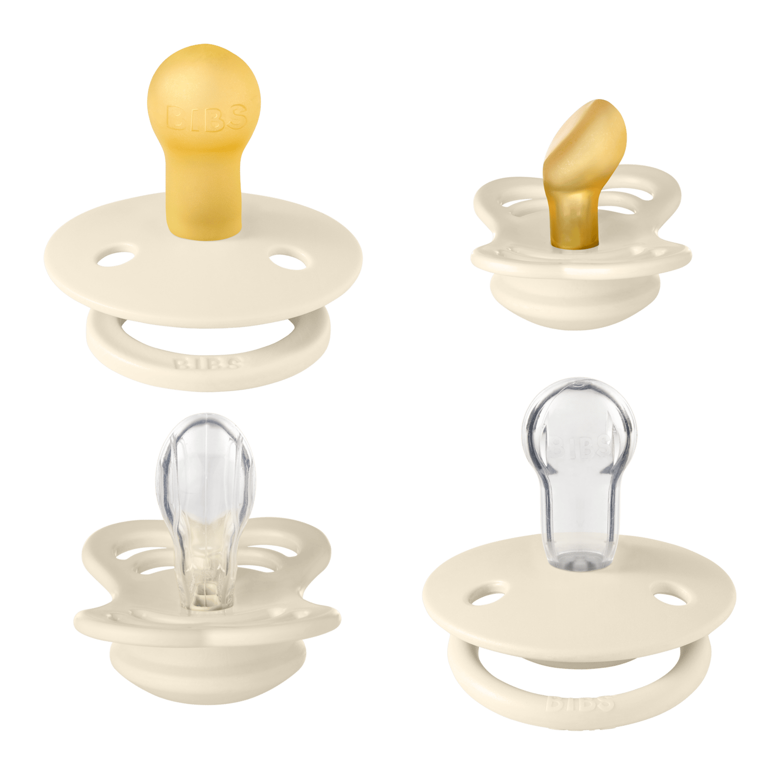 BIBS Try-it Collection 0+ månader Size 1 Ivory 4 st