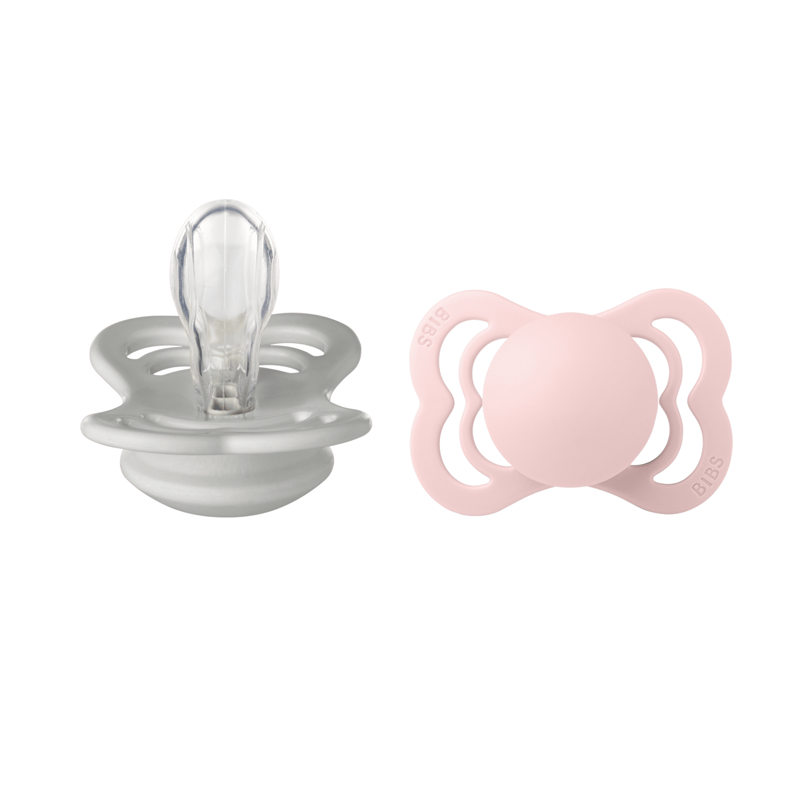 BIBS Supreme Silicone 0+ månader Size 1 Haze/Blossom 2 st