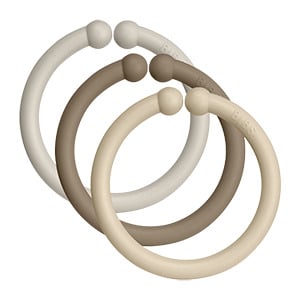 BIBS Loops Sand/Dark Oak/Vanilla 12 st