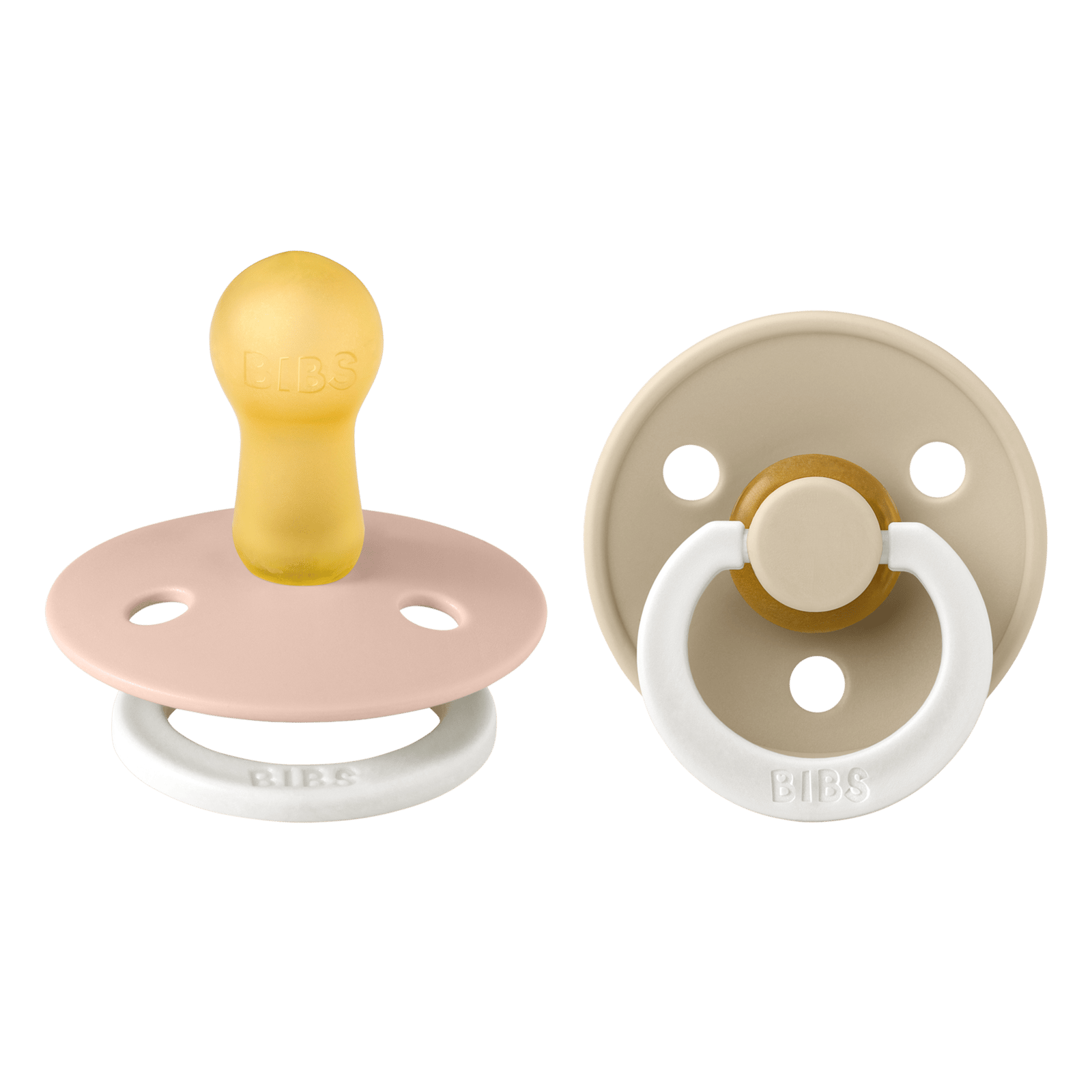 BIBS Colour Latex 6+ månader Size 2 Blush Glow/Vanilla Glow 2 st