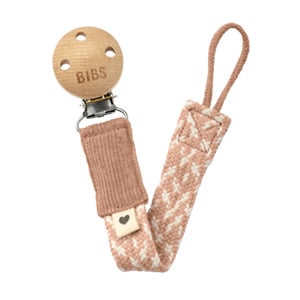 BIBS Pacifier Braid Blush/Ivory 1 st