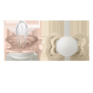 BIBS Supreme Silicone 6+ månader Size 2 Blush Glow/Vanilla Glow 2 st