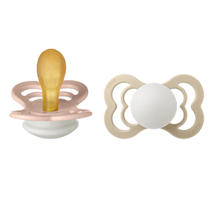 BIBS Supreme Latex 6+ månader Size 2 Blush Glow/Vanilla Glow 2 st