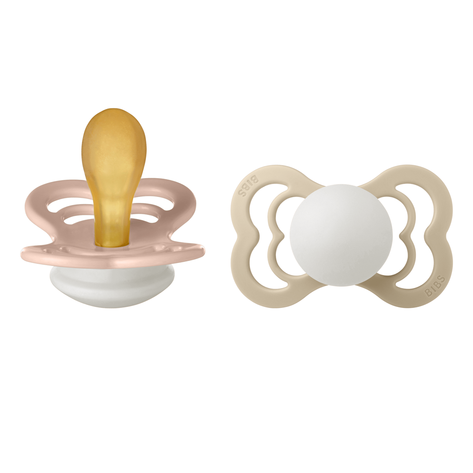 BIBS Supreme Latex 6+ månader Size 2 Blush Glow/Vanilla Glow 2 st