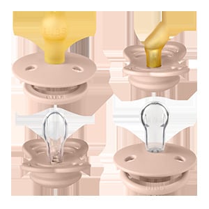 BIBS Try-it Collection 0+ månader Size 1 Blush 4 st