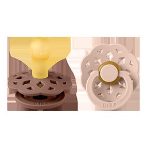 BIBS Boheme Latex 6+ månader Size 2 Woodchuck/Blush 2 st