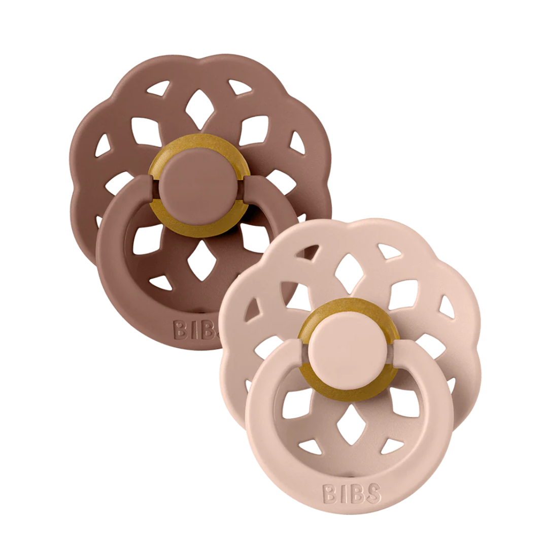 BIBS Boheme Latex 6+ månader Size 2 Woodchuck/Blush 2 st