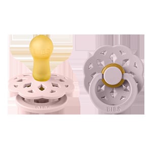 BIBS Boheme Latex 6+ månader Size 2 Blossom/Dusky Lilac 2 st