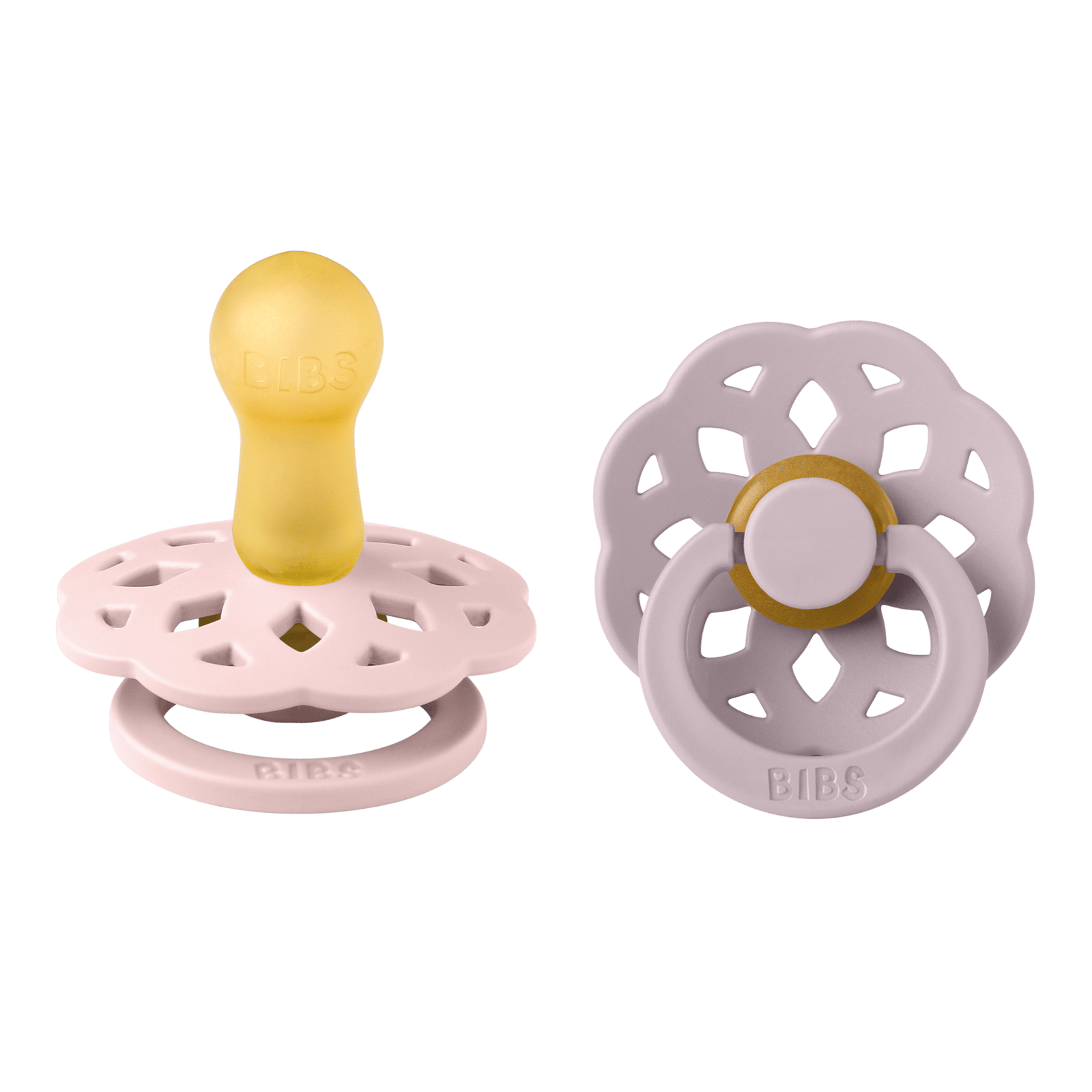 BIBS Boheme Latex 6+ månader Size 2 Blossom/Dusky Lilac 2 st