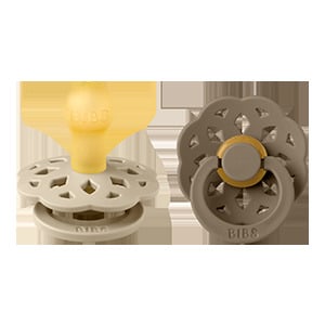 BIBS Boheme Latex 0+ månader Size 1 Vanilla/Dark Oak 2 st