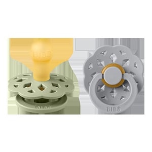 BIBS Boheme Latex 0+ månader Size 1 Sage/Cloud 2 st