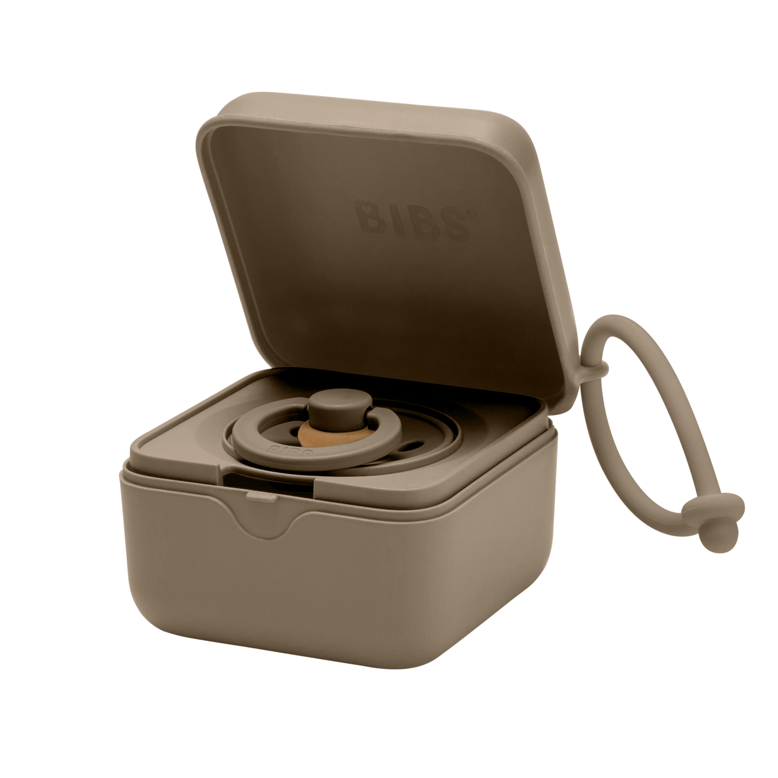 BIBS Pacifier Box Dark Oak 1 st
