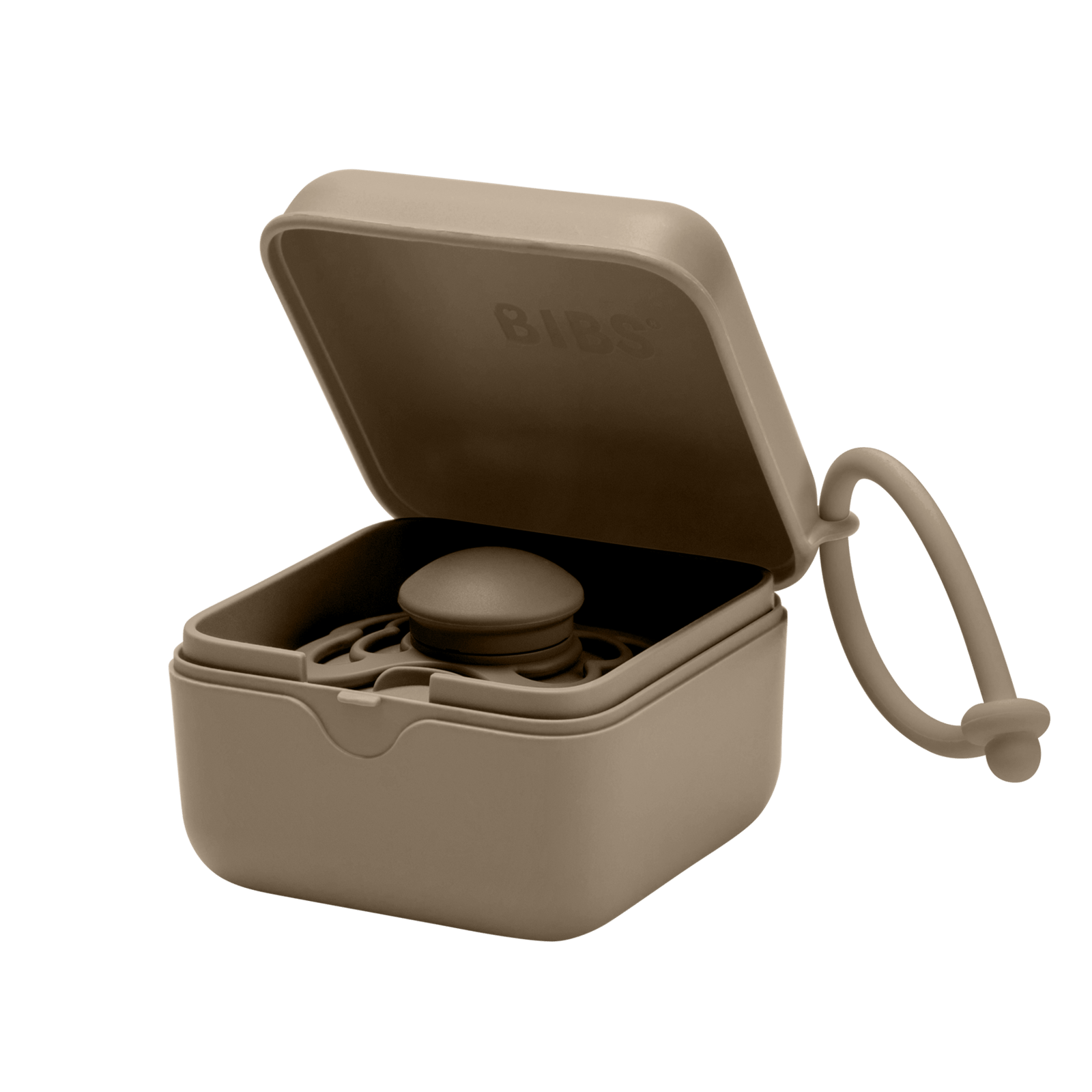 BIBS Pacifier Box Dark Oak 1 st