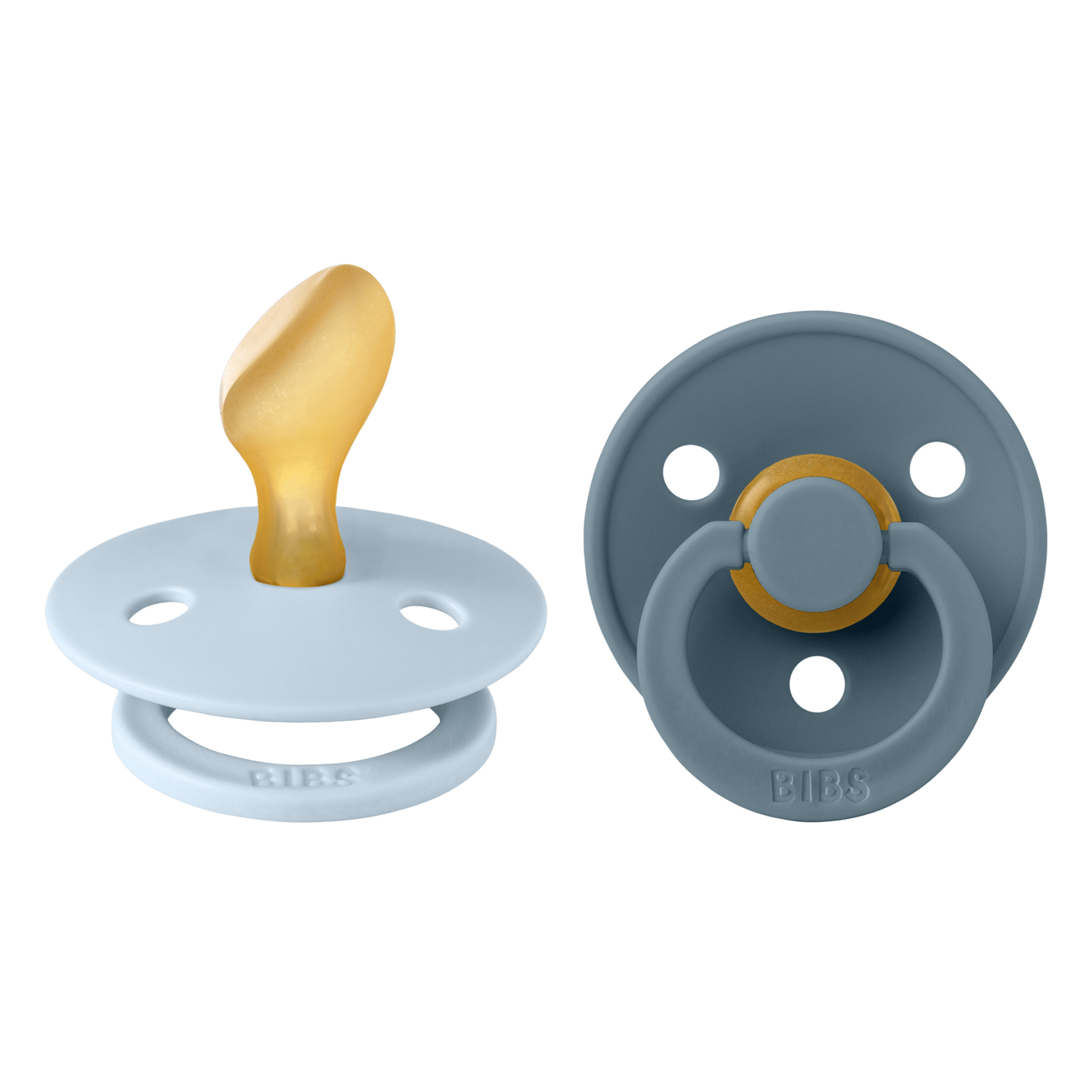 BIBS Colour Latex 6+ Månader Size 2 Anatomical Baby Blue/Petrol 2 st